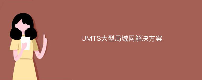 UMTS大型局域网解决方案